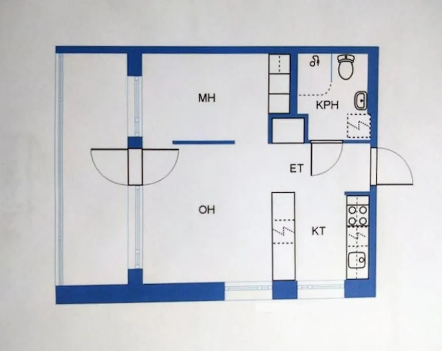 Apartment 2-Room Apartment, 7 Mins By Train To Airport Vantaa Finland